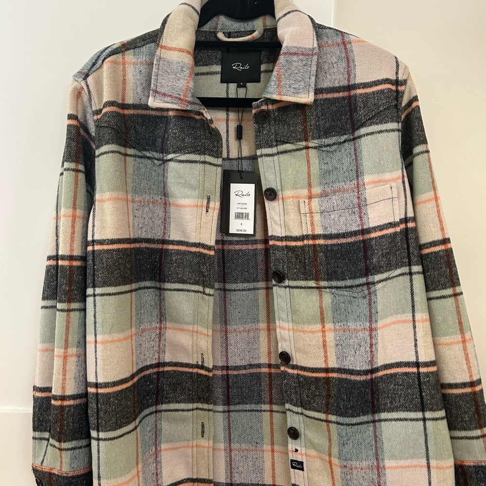 Rails Lightweight Shirt Jacket Black Gray